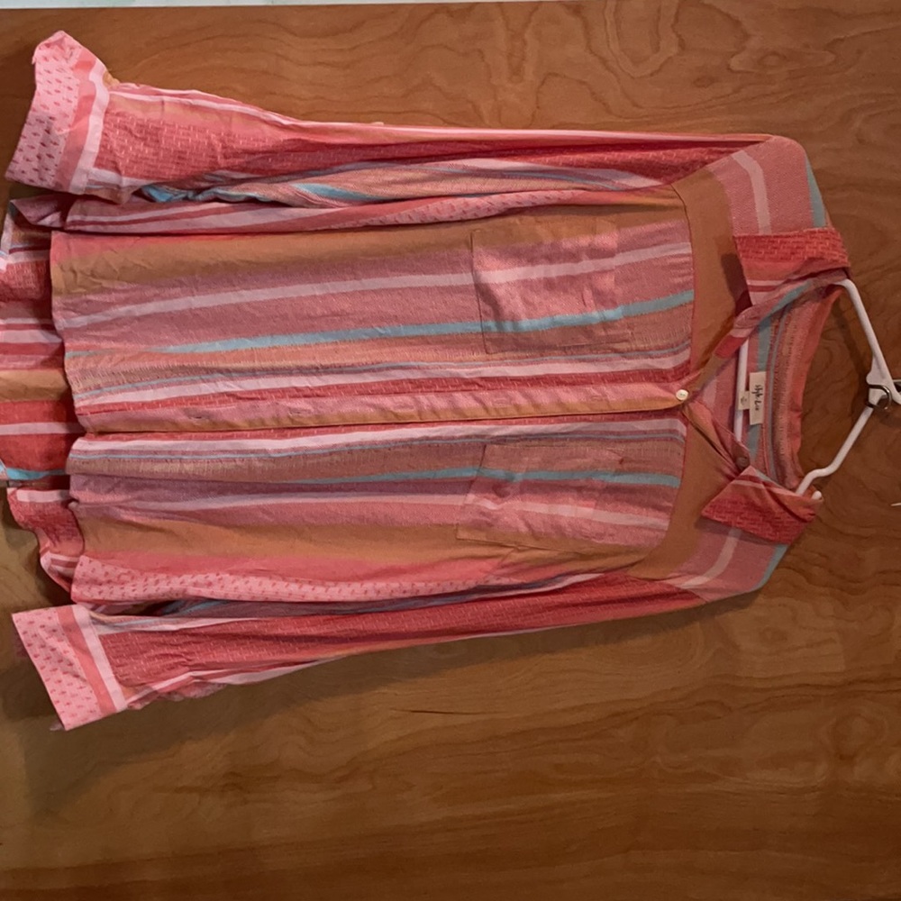 Style & Co Orange Blouse